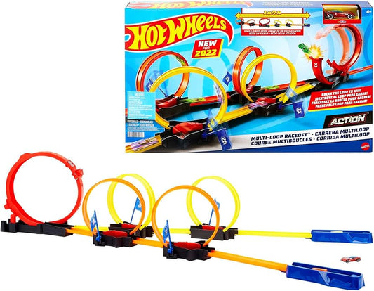 HW MULTI-LOOP RACEOFF حلبة سباق متعددة الحلقات مع سيارات