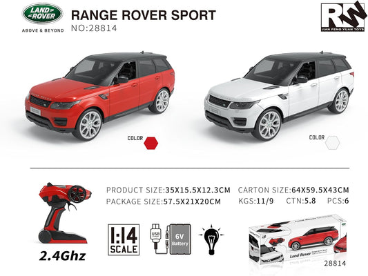 RW - 1:18 Range Rover Sport Battery-Body سيارة ريموت كنترول RW 1:18 رينج روفر سبورت