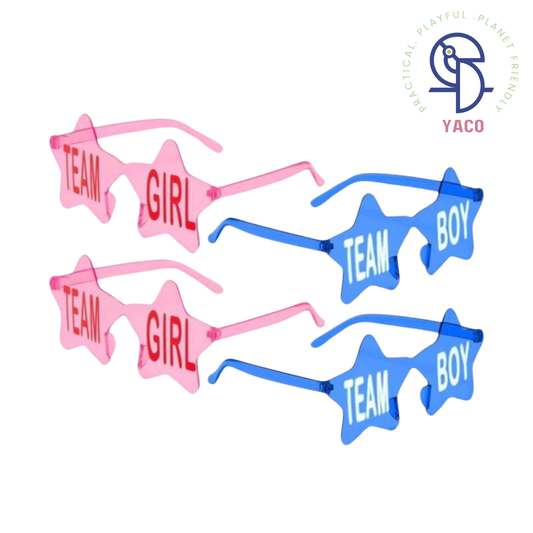 Team Boy /Girl Party Glasses
