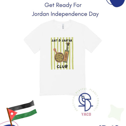 Independence Day Kids T-Shirt gold – Zait & Zaatar Club تي شيرت أطفال عيد الاستقلال ذهبي – نادي الزيت والزعتر