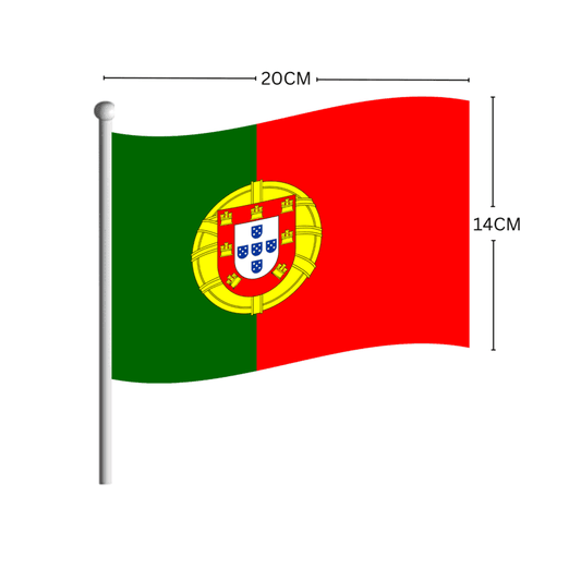 PORTUGAL Flag Stick 14CM*20CMعلم البرتغال على عصا 14 × 20 سم