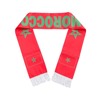 MOROCCO World Cup 2026 Scarf 14x135cm وشاح المغرب لكأس العالم 2026 (14 × 135 سم)