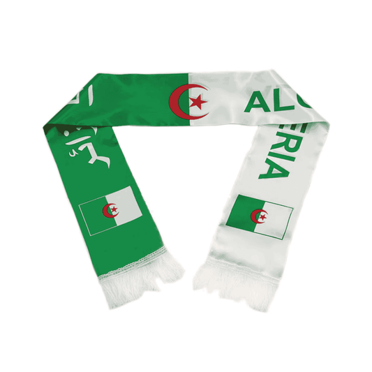 ALGERIA World Cup 2026 Scarf 14x135cm وشاح الجزائر لكأس العالم 2026 (14 × 135 سم)