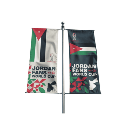 Jordan World Cup 2026 Fans Flag 90*120cm علم مشجعي الأردن لكأس العالم 2026 (90 × 120 سم)
