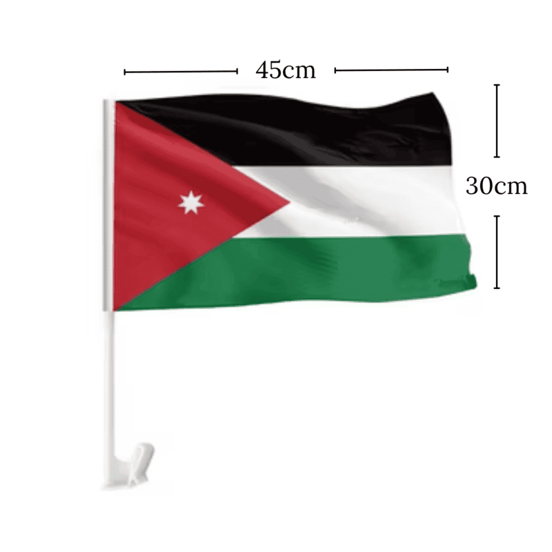 Jordan Flag Car Stick 30CM*45CM ملصق سيارة علم الأردن 30 × 45 سم
