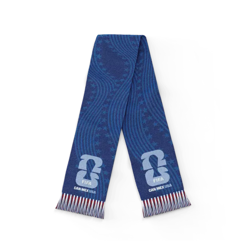JORDAN World Cup 2026 Fans Ketan Scarf Dark Blue وشاح كتان لمشجعي الأردن – كأس العالم 2026 (أزرق داكن)