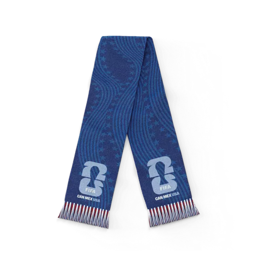 JORDAN World Cup 2026 Fans Ketan Scarf Dark Blue وشاح كتان لمشجعي الأردن – كأس العالم 2026 (أزرق داكن)