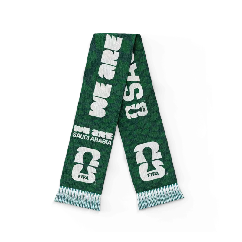 SAUDI-ARABIA World Cup 2026 Scarf 14x135cm وشاح السعودية لكأس العالم 2026