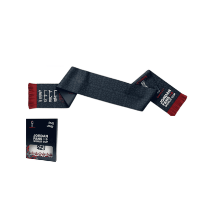 JORDAN World Cup 2026 Fans Ketan Scarf Dark Blue وشاح كتان لمشجعي الأردن – كأس العالم 2026 (أزرق داكن)