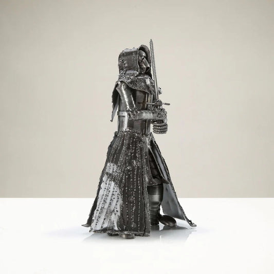 Metal Art - Kylo Ren with Sword Inspired Recycled Metal Sculpture