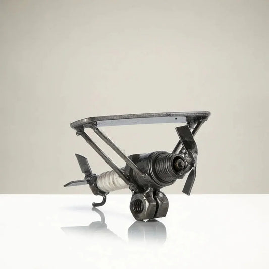 Metal Art - Airplane Inspired Recycled Metal Sculpture