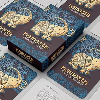 Namaste Mindfulness Cards - Stress & Anxiety Relief, Meditation Cards - Self Care Gifts For Women - Mss Inc