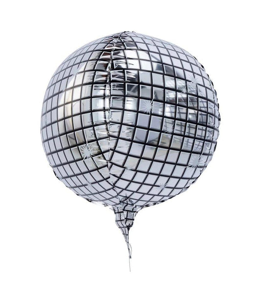 Disco Party Balloon – 18 Inch, Metallic Foil Balloon (Uninflated), Shiny Celebration Balloon for Parties & Events بالون ديسكو للحفلات – 18 إنش، بالون فويل معدني لامع (غير منفوخ) للمناسبات والاحتفالات