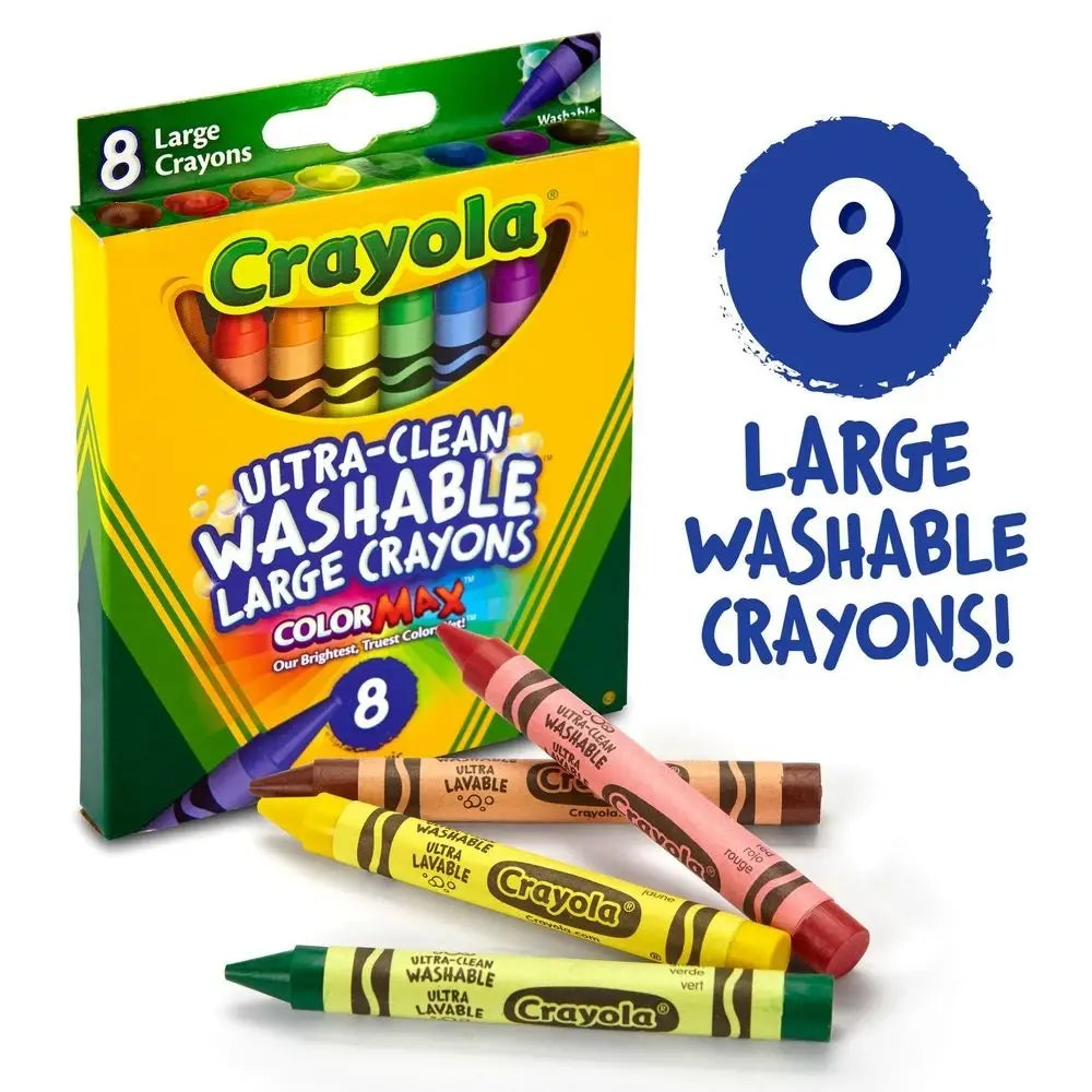 8 ULTRA-CLEAN WASHABLE JUMBO CRAYONS