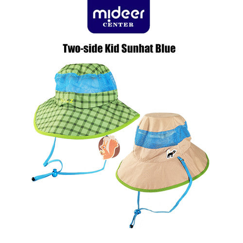 Mideer Two-side Kid Sunhat - Pink - Age 3+ | قبعة الشمس المزدوجة من ميدير - وردي - العمر 3+