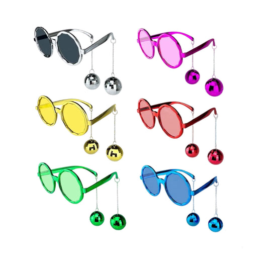 Disco Glasses  - 1 PCS–, Stylish & Fun Eyewear for Birthdays, Events & Photo Booth Accessories نظارات ديسكو – قطعة واحدة، نظارات أنيقة ومرحة للمناسبات وأعياد الميلاد والتصوي