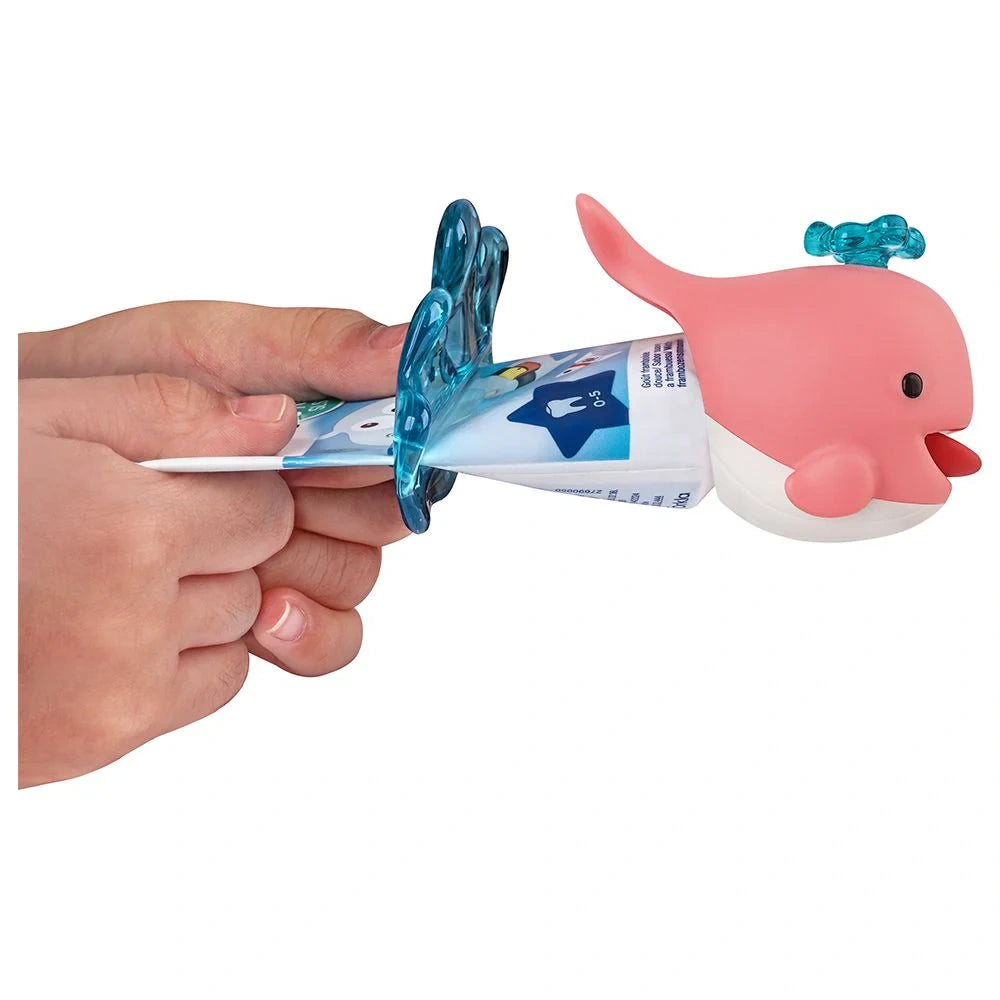 Toothpaste  Squirter Flp Whale / Pinki   موزع معجون الأسنان Flipper – زهري