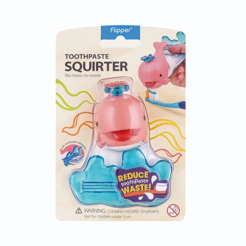 Toothpaste  Squirter Flp Whale / Pinki   موزع معجون الأسنان Flipper – زهري