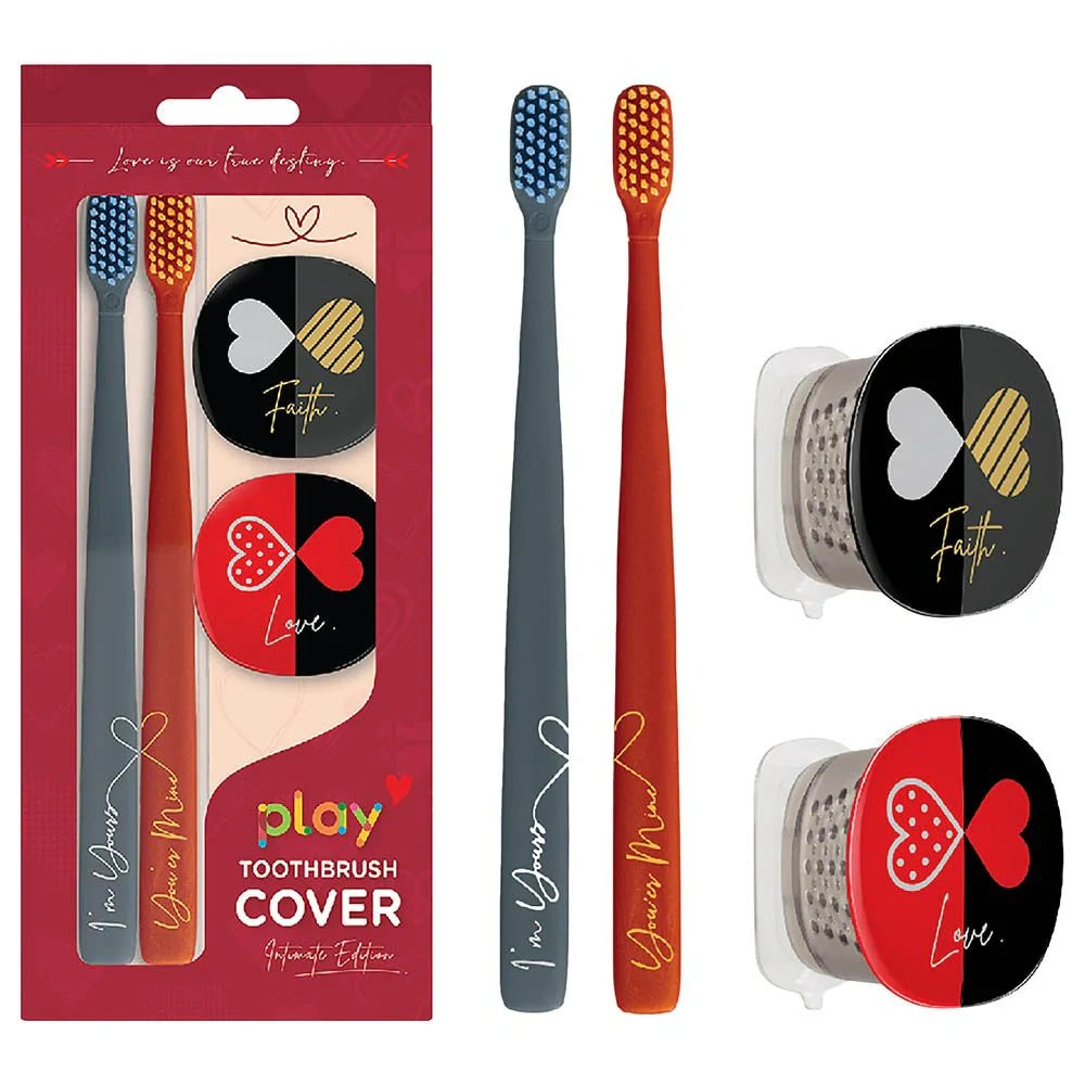 Toothbrush Cover & Toothbrush Flp Play Ilove 2in1 Combo Pack / Simplicity طقم فرشاة أسنان وغطاء
