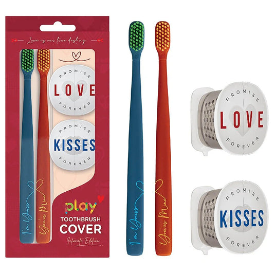 Toothbrush Cover & Toothbrush Flp Play Ilove 2in1 Combo Pack / Testimony طقم فرشاة أسنان وغطاء