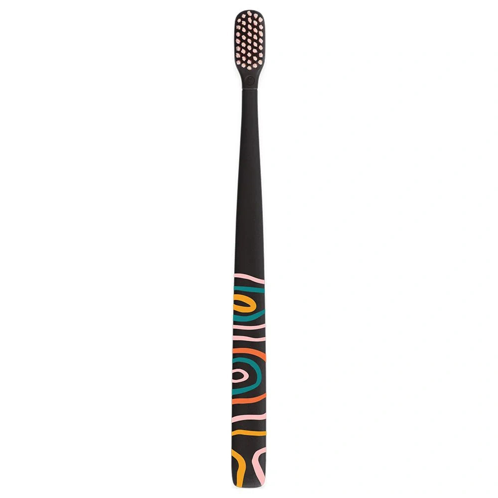 Toothbrush Cover & Toothbrush Flp Twigo Adult Basic Combo Pack / Smoke طقم فرشاة أسنان وغطاء بني