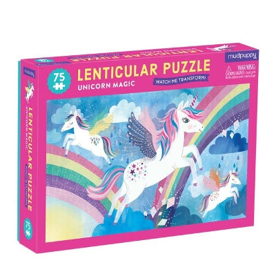 Book : Unicorn Magic 75 Piece Lenticular Puzzle