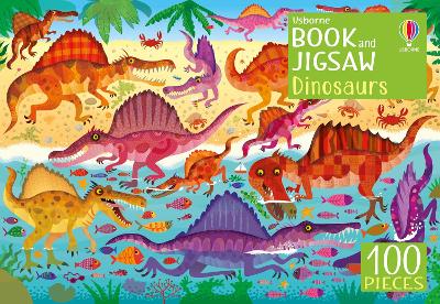 Book : DINOSAURS (AN USBORNE BOOK AND JIGSAW)