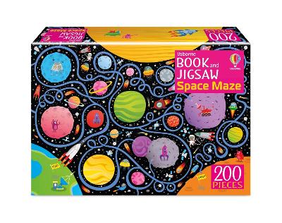 Book :  Usborne Book and Jigsaw Space Maze