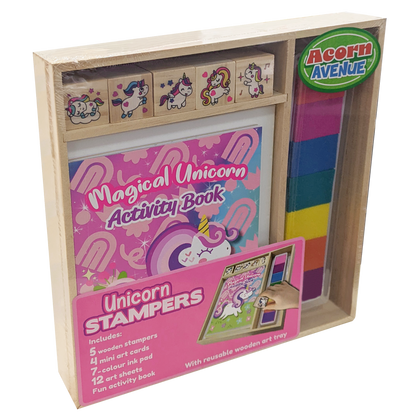 Wooden Stamper Sets: Magical Unicorns