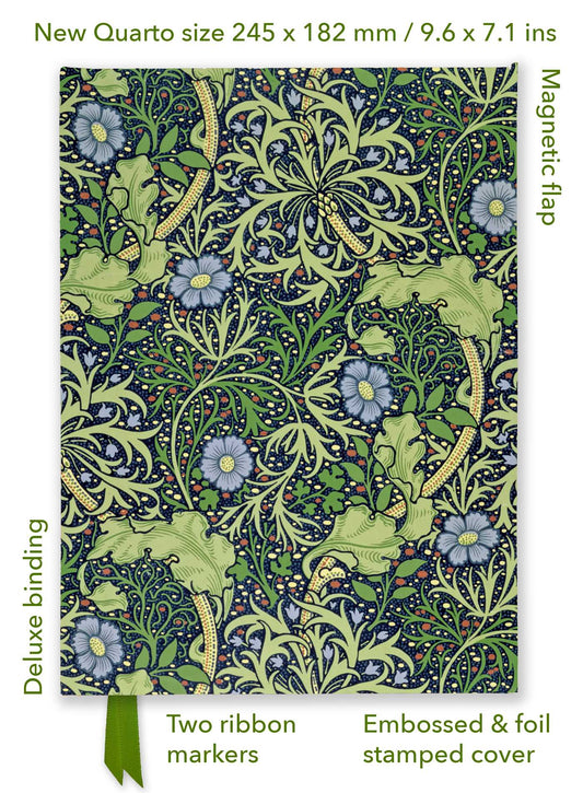 Book: William Morris: Seaweed (Foiled Quarto Journal)