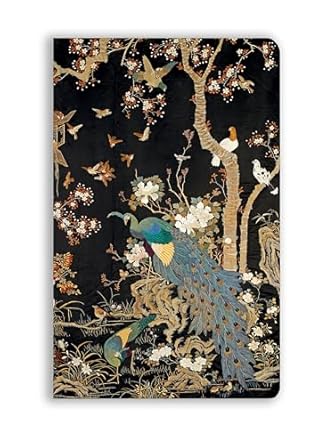 Book :Ashmolean Museum: Embroidered Hanging With Peacock (Soft Touch Journal)