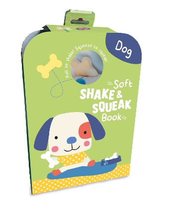 Book: SOFT SHAKE & SQUEAK BOOK DOG