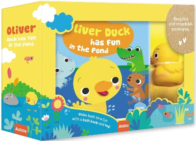 Book: My First Bath Book & Toy: Oliver Duck Has Fun In The Pond