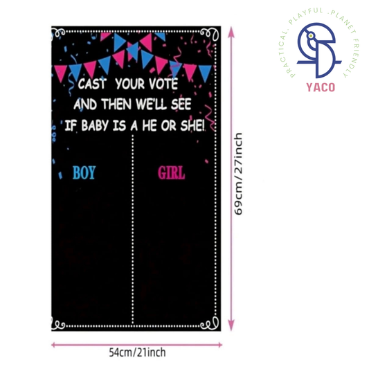 Gender Reveal Voting Poster