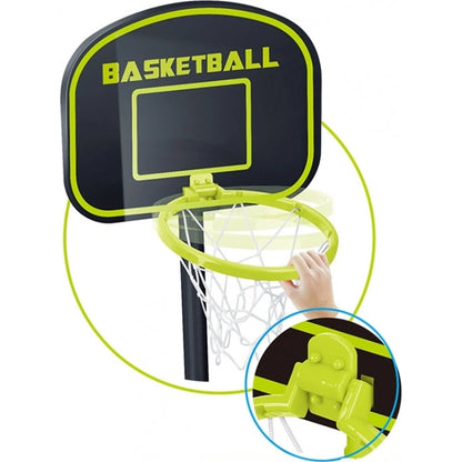 Aojie Sport - Basketball Set (W/ 4.5" Ball) - مجموعة كرة السلة (سلة قابلة للتعديل مع كرة مقاس 4.5 إنش )