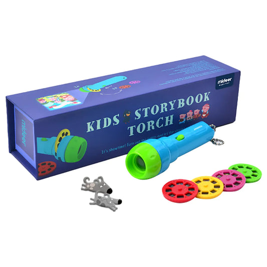 Mideer - Kids Story Book Torch - Age 2+ | ميدير- مصباح كتاب قصة الأطفال - العمر 2+