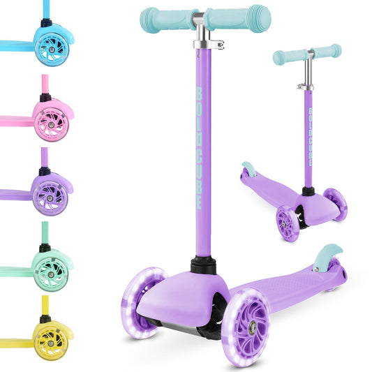 Bold Cube - Three Wheel Scooter Teeny - Lilac - Age 3-6 | بولدكيوب - سكوتر صغير - ثلاث عجلات - ليلكي - العمر 3-6