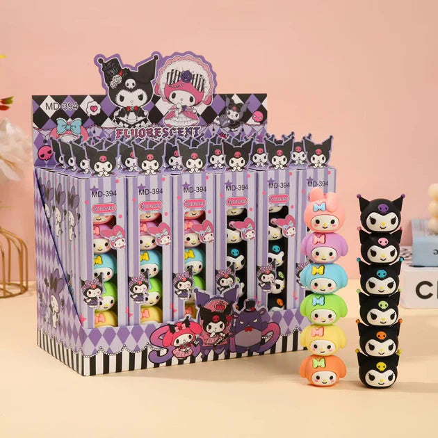 Disney-themed fluorescent highlighters