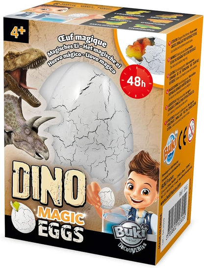 BUKI D6G Magic Dino Egg (Random Model), White, Black