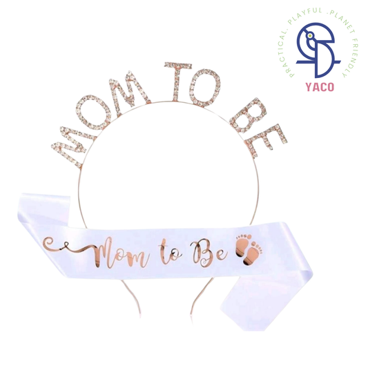 Mom to Be Headband with Sash