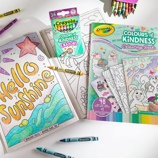 Crayola Color Of Kindness Coloring book 48 pages + 1 sticker sheet