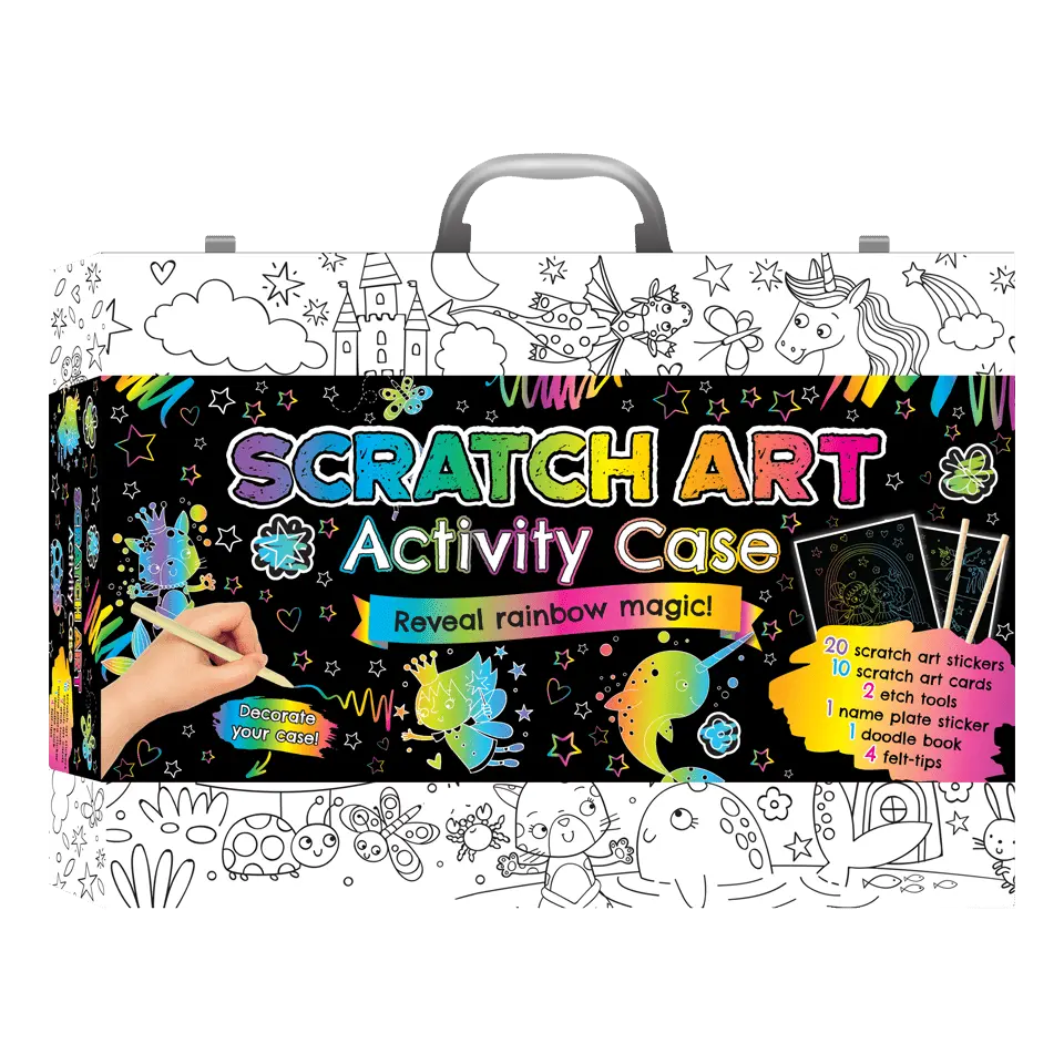 Colour-In Carry Case: Scratch Art Activity Case