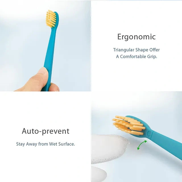 Toothbrush Cover & Toothbrush Flp Fun Animal (Combo Pack )/ Cow طقم فرشاة أسنان مع غطاء للأطفال بشكل بقرة لطيفة ومرحة