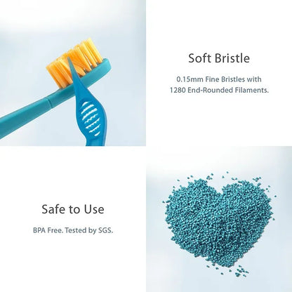 Toothbrush Cover & Toothbrush Flp Fun Animal (Combo Pack )/ Cow طقم فرشاة أسنان مع غطاء للأطفال بشكل بقرة لطيفة ومرحة