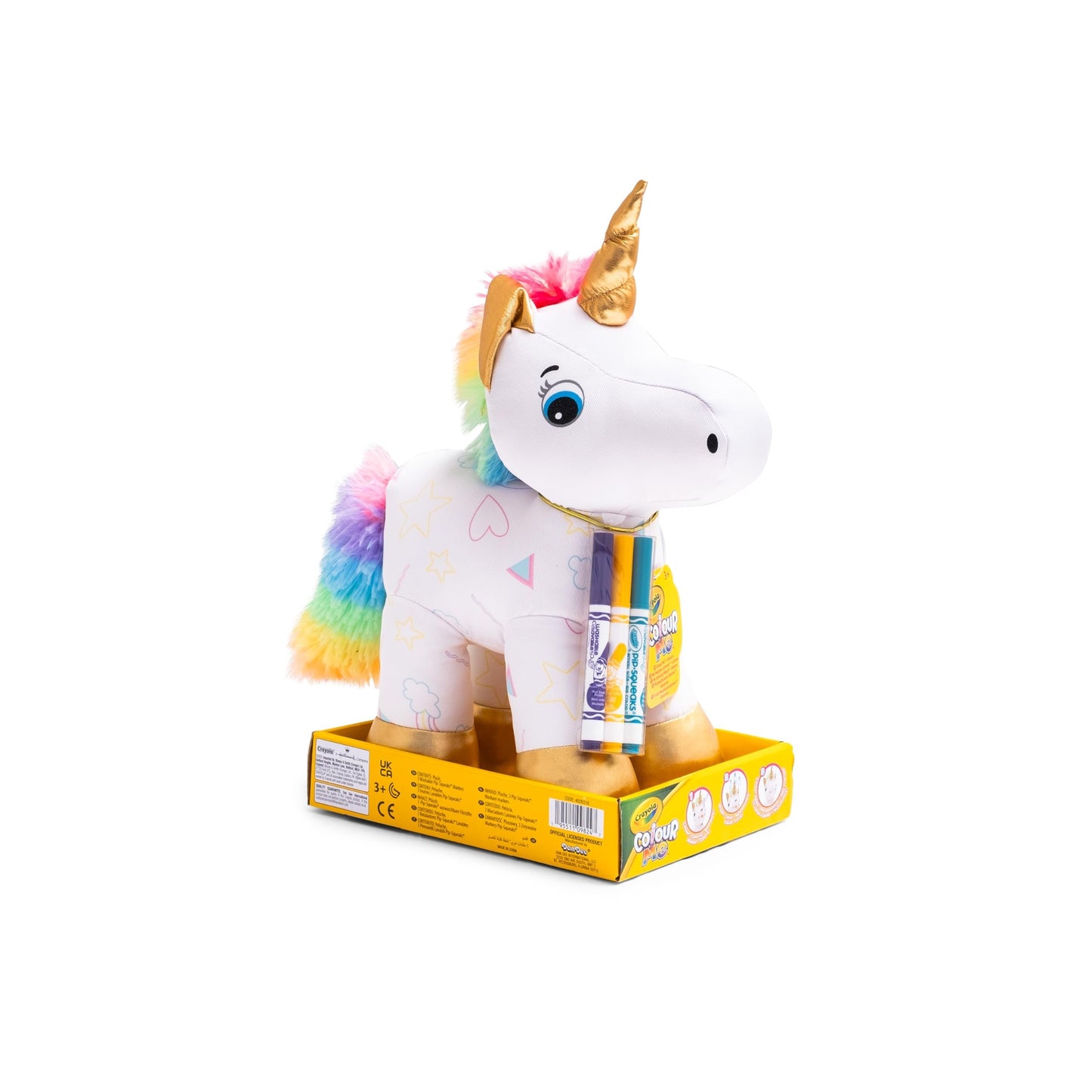 Crayola Color Me Plush - Unicorn
(with coloured patterns)