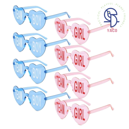Team Boy /Girl Party Glasses