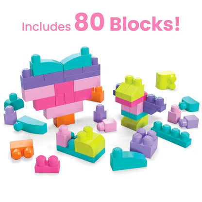 MB First Builders Big Building Bag 80pcs Pink