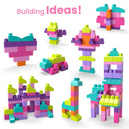 MB First Builders Big Building Bag 80pcs Pink