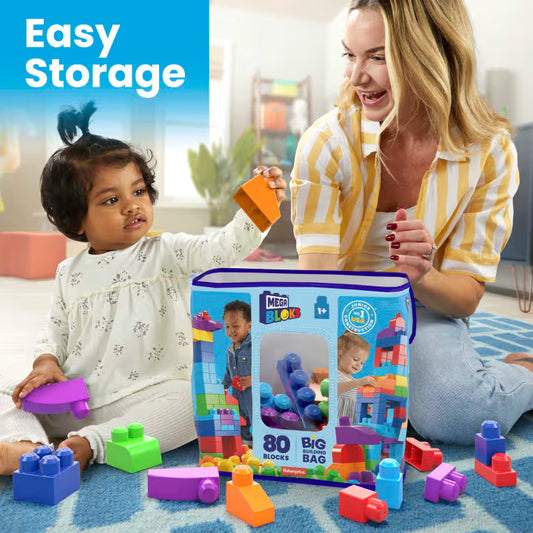 MB First Builders Big Building Bag 80pcs Classic