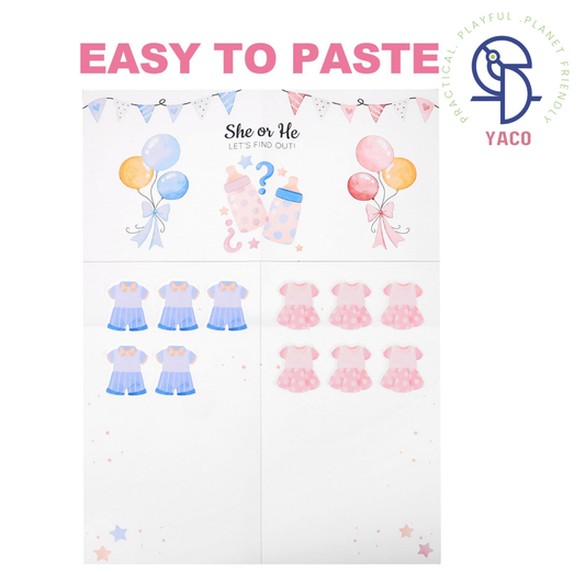 Gender Reveal Voting Poster - Dresses